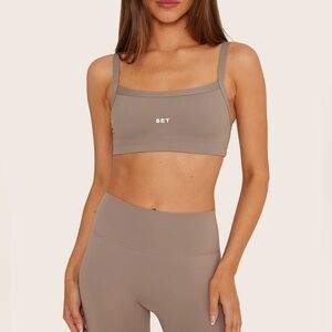 Set Active Sportbody Scoop Bra in Stone